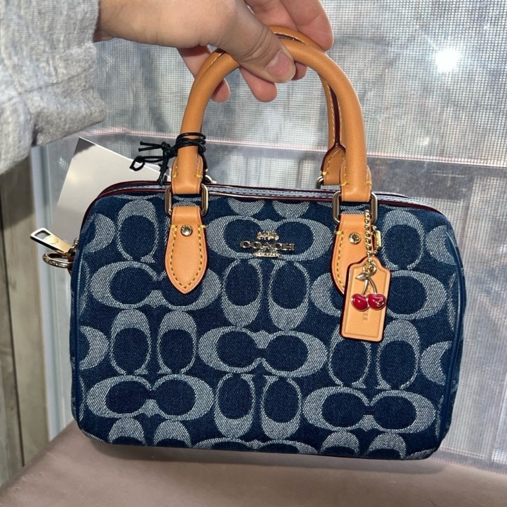 Coach denim mini rowen